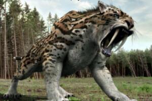 冰河世纪猛兽异剑齿虎，比剑齿虎更凶残的史前巨兽