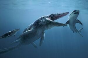 白垩纪海王龙，吞噬恐龙的海洋霸主(捕食蛇颈龙)