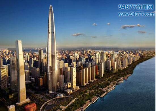 中国第一高楼——上海中心大厦（132/层632米）