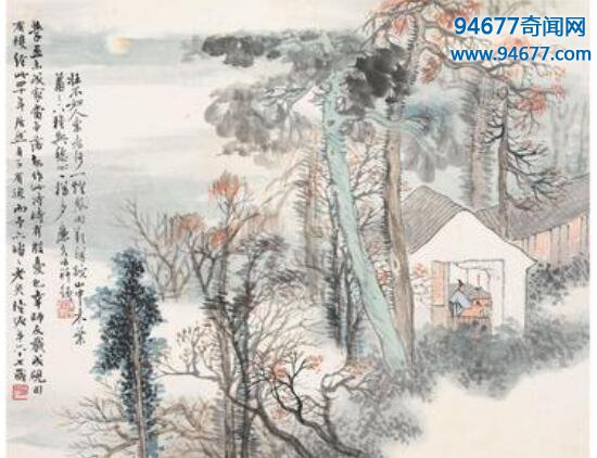齐白石最贵的画，《松柏高立图·篆书四言联》价格高达4.25亿元