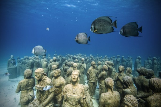 不可思议的水下博物馆，被淹没的人类文明艺术