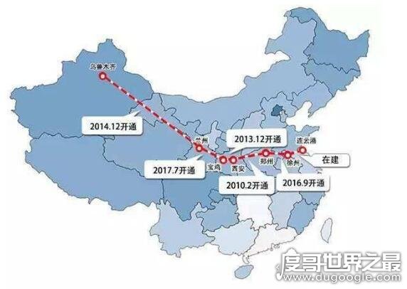 中国最长的高铁线路，徐新高铁全长3176千米(盘点中国超长高铁)
