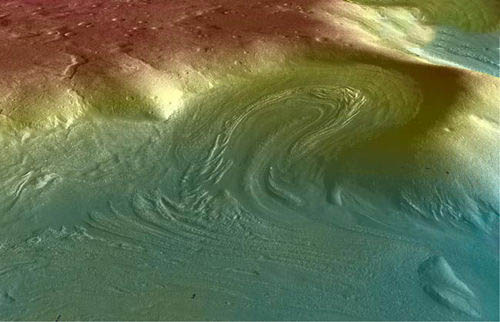 火星上的伤疤是因为冰河出现造成的？