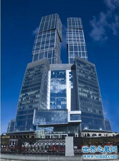 欧洲第一高楼，509米的俄罗斯联邦大厦(中国建的)(www.gifqq.com)
