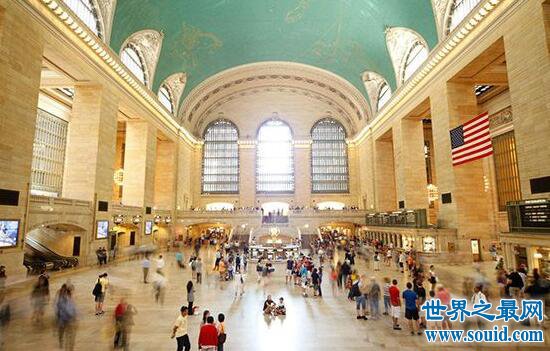 世上最大的车站，纽约著名的地标性建筑(www.gifqq.com)