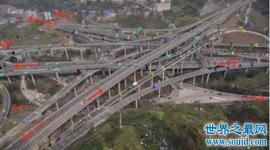 重庆最复杂立交桥完工，最复杂汽车迷宫(导航看哭了)(www.gifqq.com)