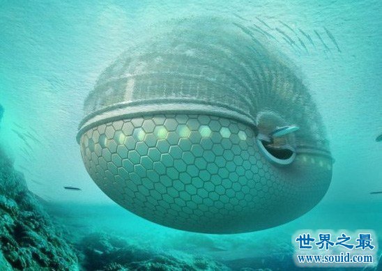世界上最未来最科幻的建筑，方舟永久漂浮在水面上(www.gifqq.com)