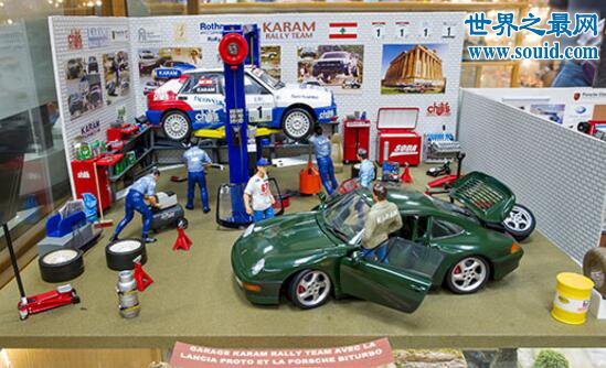 收集汽车模型最多的人，黎巴嫩的Billy(37777辆)(www.gifqq.com)