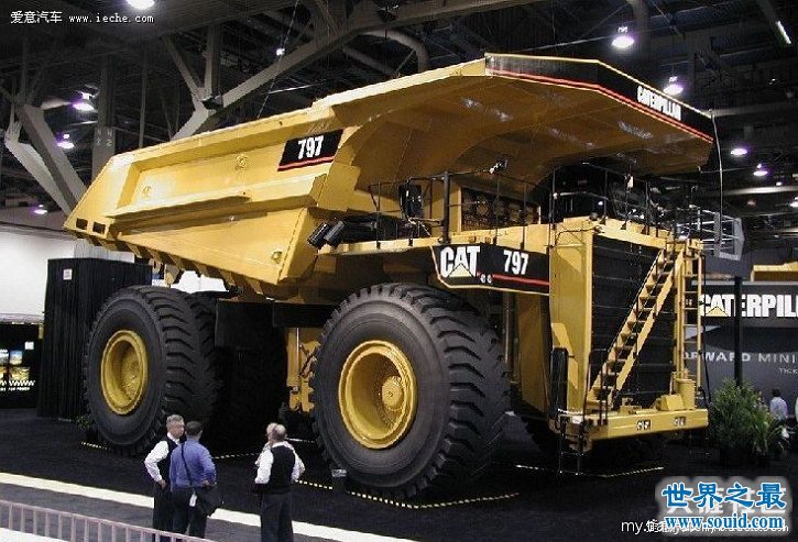 世界上最大的车，光车轮就高3米(载重363吨)(www.gifqq.com)
