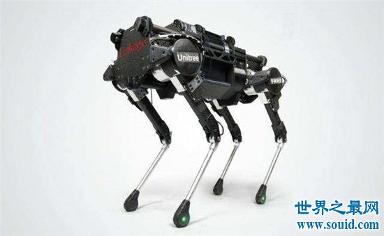 波士顿动力制作机器狗，无需人类操作非常灵活(www.gifqq.com)