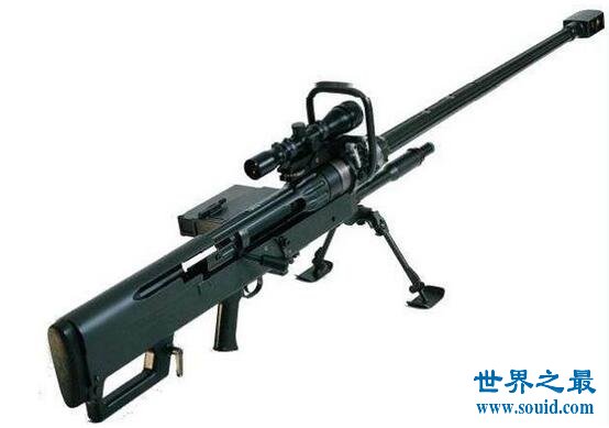 世界上最好的狙击枪，XM109千米外射杀蚊子(www.gifqq.com)