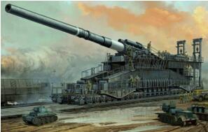 二战最恐怖的火炮古斯塔夫列车炮，一炮轰掉了前苏联