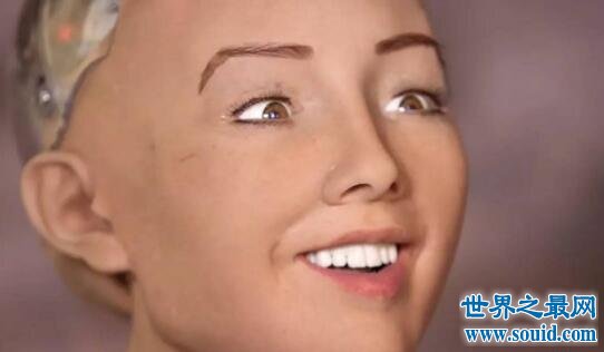 世界上最美的机器人，表情生动能看到真人皮肤褶皱(www.gifqq.com)