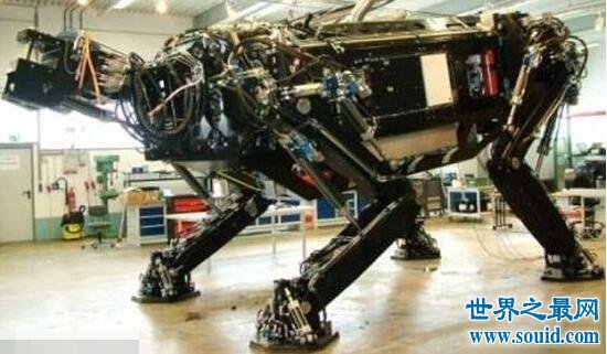 世界最大行走机器人，会喷火的10米高机器怪物龙(www.gifqq.com)