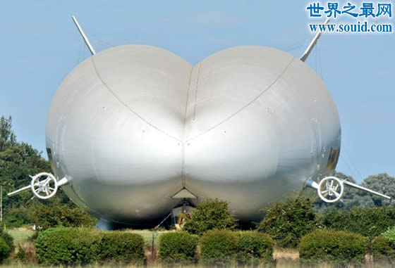 世界上最大的飞行器“飞行屁股”，可在空中停留两周(www.gifqq.com)