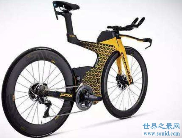 世界上最轻的自行车,其重量仅仅只有1.2kg(www.gifqq.com)