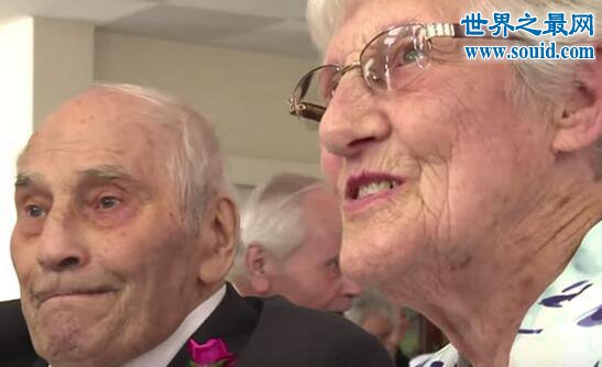 世界上最老的新婚夫妇，两人年龄总和为194岁(www.gifqq.com)