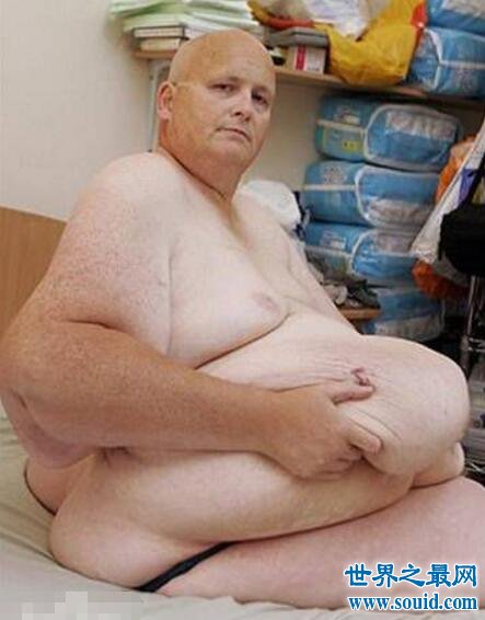 减肥最多的人保罗·马森，减掉500斤后却还剩300斤(www.gifqq.com)