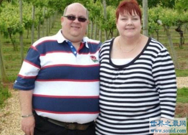 世界上最胖的夫妻，总和达到了1千多斤(www.gifqq.com)