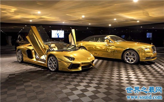 劳斯莱斯黄金跑车豪华昂贵，光是模型就高达258万人民币(www.gifqq.com)