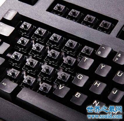 机械键盘轴的区别，黑轴适合游戏(青轴适合办公)(www.gifqq.com)