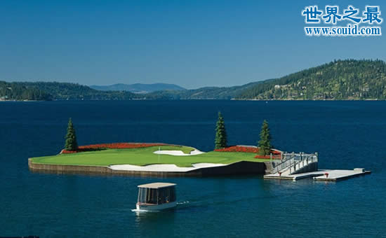 世界上唯一水上高尔夫球场，只要钱不要球技(www.gifqq.com)