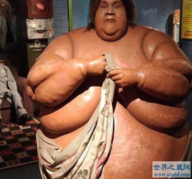 世界十大胖人，最重的人竟然想达到2000斤！(www.gifqq.com)