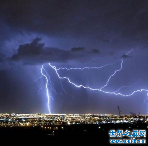 世界上最长的闪电，跨越321公里至今没有被超越。(www.gifqq.com)