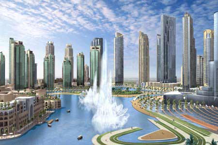世界上最大的音乐喷泉，迪拜音乐喷泉(组图)(www.gifqq.com)