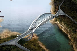 世界上最大的斜拉桥，俄罗斯岛大桥(主跨长1104米)