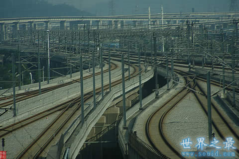 世界上最大的火车站，在中国(100个足球场大)(www.gifqq.com)