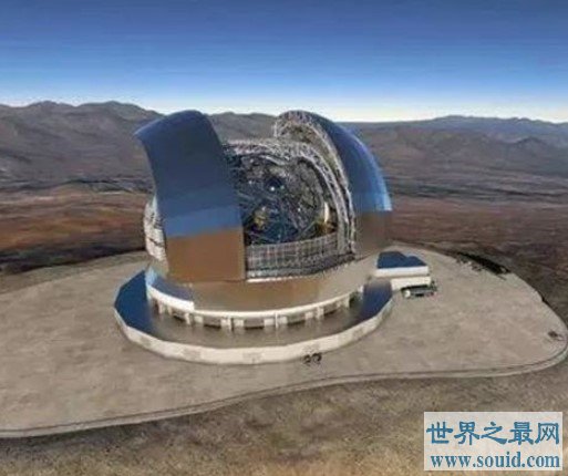 世界上最大的可移动望远镜,大约43层楼高，重7700吨(www.gifqq.com)