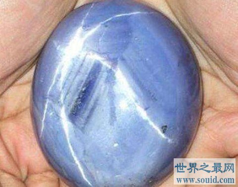 世界上最大的蓝宝石，亚当之星(三亿美元售出)(www.gifqq.com)