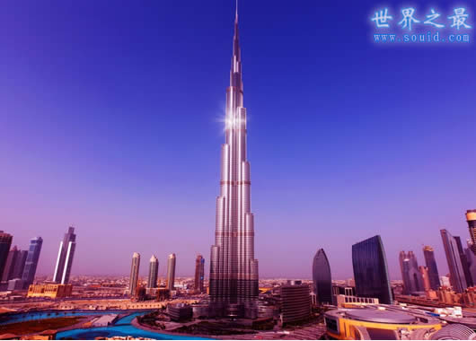 迪拜最高楼及建筑，哈利法塔(838米)(www.gifqq.com)