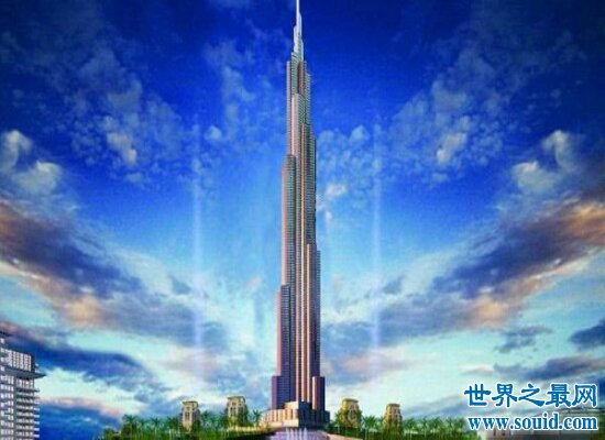 迪拜哈利法塔——世界上最高的楼 828米直逼天空 建造过程艰辛(www.gifqq.com)