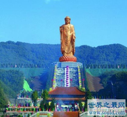 世界上最高的佛像，中原大佛高达208米(www.gifqq.com)