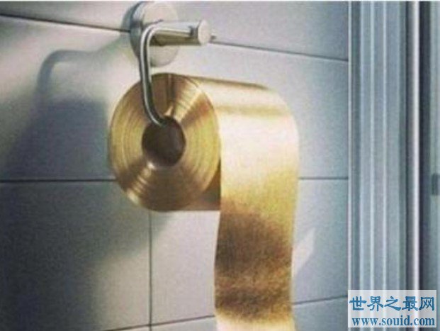 世界上最贵的卫生纸由黄金制成，高达130万美元