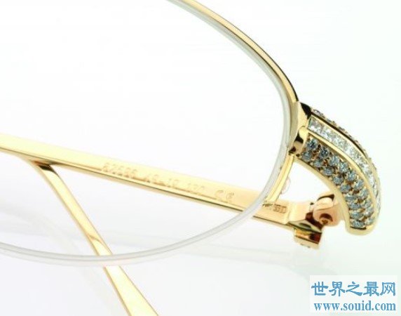 世界上最贵的眼镜，高达50万欧元，镶嵌了44颗钻石(www.gifqq.com)