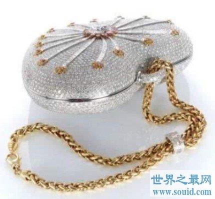 世界上最贵的手包，包身镶钻4500多颗,售价高达2516万元(www.gifqq.com)