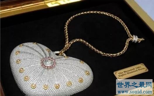 世界上最贵的手包，包身镶钻4500多颗,售价高达2516万元(www.gifqq.com)