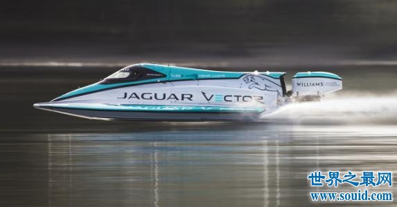 世界上最快的快艇，非捷豹莫属。(www.gifqq.com)