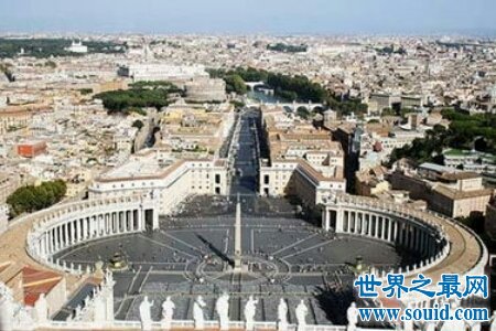 世界上最小的国家梵蒂冈虽然面积小 但是人均收入很高
