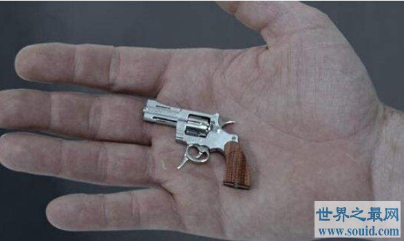 世界上最小的手枪，只有5.5厘米长(www.gifqq.com)