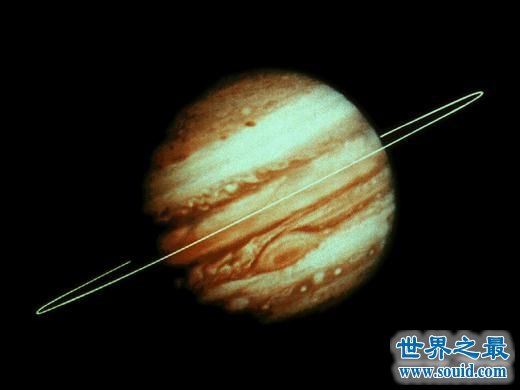 太阳系中最大的行星，木星(是地球的1000倍)(www.gifqq.com)