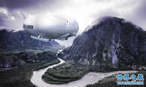 世界上最大的飞行器很大很长，就是长的太丑了(www.gifqq.com)
