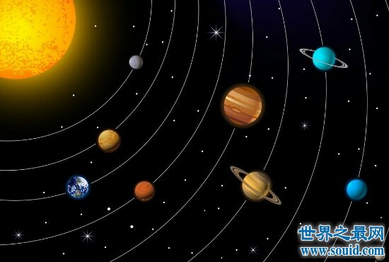九大行星中最亮的行星叫做金星，传说都教授就是从金星来的哦！(www.gifqq.com)