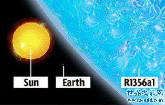 宇宙中最大的星球R136a1，真的比地球大好多倍啊！