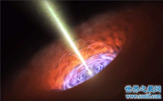 银河系中心半径超过50万公里，中间存在巨大的黑洞(www.gifqq.com)