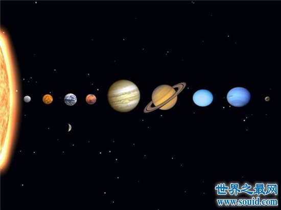 太阳系八大行星距离太阳由近到远，水星距离太阳最近(www.gifqq.com)