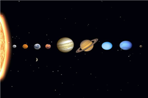 太阳系八大行星距离太阳由近到远，水星距离太阳最近